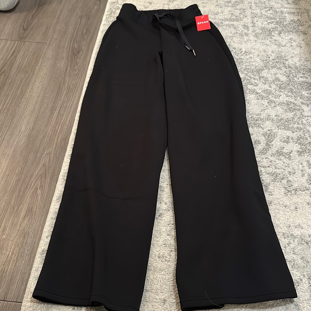 Spanx Air Essentials Wide Leg Pant black NWT size XS